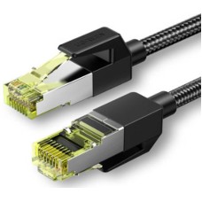 UGREEN NW150 Braided Network Cable, Ethernet RJ45, Cat, 7, F/FTP, 0.5m - Black