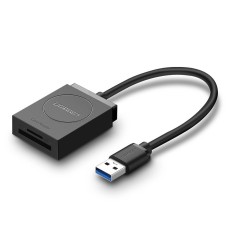 UGREEN USB adapterio kortelių skaitytuvas SD, microSD - juodas