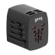 Universal charger / AC Adapter Budi 4x USB, 5A, EU/UK/AUS/US/JP (black)