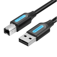 Vention USB 2.0 A–B kabelis 1.5m - Juodas