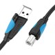 USB 2.0 A to USB-B printer cable Vention VAS-A16-B100 1m - Black