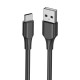 USB 2.0 A į USB-C 3A laidas 0.25 m Ventiliacija CTHBC juoda