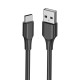 USB 2.0 A į USB-C 3A laidas 0.5 m Vention CTHBD juodas