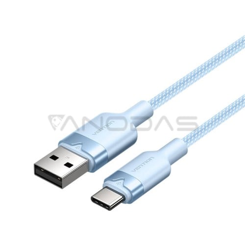 USB 2.0 A į USB-C 3A laidas Vention CTNLH 2M (mėlynas) USB 2.0 A į USB-C 3A laidas Vention CTNLH 2M (mėlynas)