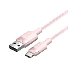 USB 2.0 A to USB-C 3A cable Vention CTNPH 2M (pink)