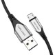 USB 2.0 A to Micro-B 3A cable 3m Vention COAHI gray