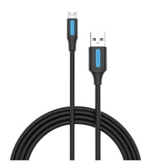 USB 2.0 A to Micro-B 3A cable 2m Vention COLBH black