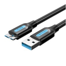 USB 3.0 A to Micro-B cable Vention COPBD 0.5m Black PVC