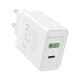 USB(A+C) sieninio įkroviklio anga FBBW0-EU (18W/20W) Balta