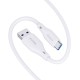 USB-A į USB-C laidas Ricomm RLS007ACW 2.1m