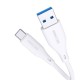 USB-A į USB-C laidas Ricomm RLS007ACW 2.1m