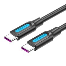 USB-C 2.0 to USB-C 5A Cable Vention COTBG 1.5m Black PVC