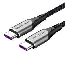 USB-C 2.0 to USB-C 5A Cable Vention TAEHG 1.5m Gray