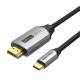 USB-C į HDMI laidas 1 m ventiliacijos CRBBF (juodas)