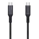 USB-C į USB-C laidas Aukey CB-MCC101, 100W, 1m (juodas)
