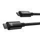 USB-C to USB-C cable Baseus Tungsten Gold 240W 1m - black
