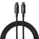 USB-C į USB-C laidas Baseus Tungsten Gold 240W 2 m (juodas)
