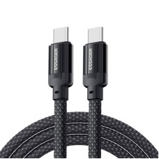 USB-C į USB-C laidas, Essager, EXCTT1-YS01-P, 100 W, 1 m (juodas)