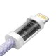 USB-C laidas, skirtas Lightning Baseus Dynamic 2 Series, 20W, 1m (violetinė)