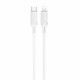 USB-C laidas, skirtas Lightning Dudao L6S PD 20W, 1m (baltas)