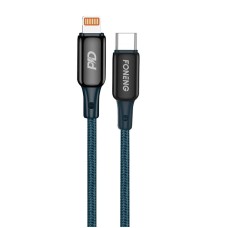 Foneng USB-C - Lightning cable X87 30W 1.2m - Blue