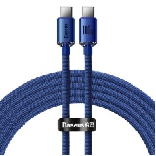Baseus Crystal Shine cable USB-C - USB-C 100W 1.2m blue