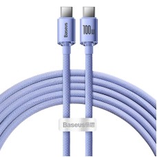 Baseus Crystal Shine USB-C - USB-C Cable 100W 1.2m - Violet