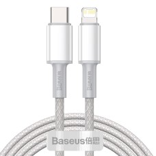 Baseus High Density Braided USB-C - Lightning cable 20W PD 2m - White