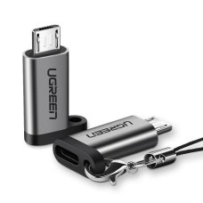 USB-C – micro USB adapteris UGREEN US282 Pilkas