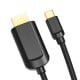 USB-C prie HDMI, ventiliacija CGUBG, 1.5 m (juoda)