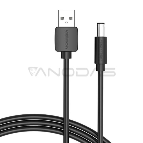 USB į DC 5.5 mm maitinimo kabelis 0.5 m ventiliacijos CEYBD (juodas) 