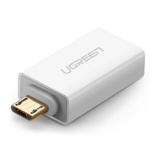 UGREEN US195 USB - microUSB adapteris OTG baltas