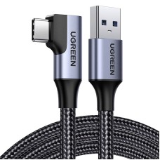UGREEN US385 USB to USB-C angled cable 3A 1m - Black