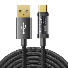 USB į USB-C laidas Joyroom S-UC027A12 3A, 1.2 m (juodas)
