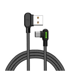 USB į USB-C laidas Mcdodo CA-5280 LED, 0.5 m (juodas)