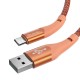 USB į USB-C Mcdodo Magnificence CA-7962 LED laidas, 1 m (oranžinė)