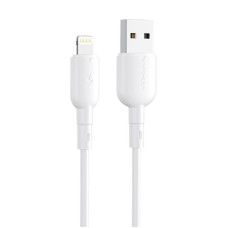 USB to Lightning cable VFAN Colorful X11 3A 1m - White