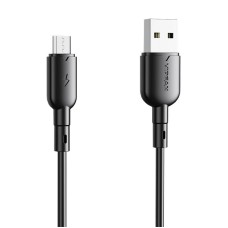 USB - Micro USB cable VFAN Colorful X11 3A 1m - Black