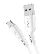 Vipfan USB - USB-C kabelis Racing X05 3A 3m - Baltas