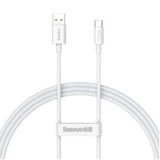 USB kabelis ir USB-C Baseus Superior serijos, 65 W, PD, 1m (balta)