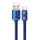 Baseus Crystal Shine cable USB - USB-C 5A 100W 1.2m blue