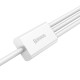 Baseus Superior Series 3in1 cable USB - microUSB / USB-C / Lightning, 3.5A 1.5m - White