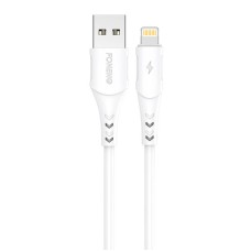 Foneng USB - lightning kabelis X81 2.1A 1m - Baltas