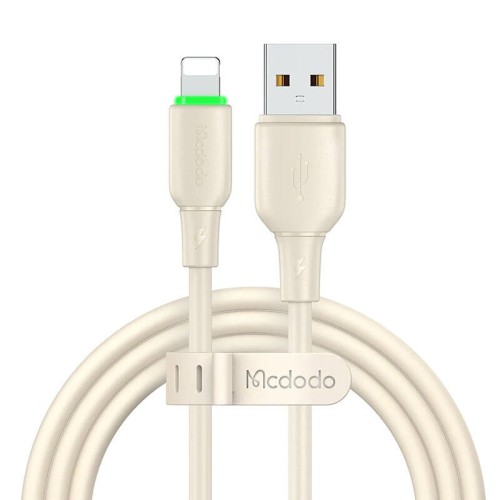 USB to Lightning Cable Mcdodo CA-4740 with LED light 1.2m (beige) USB to Lightning Cable Mcdodo CA-4740 with LED light 1.2m (beige)