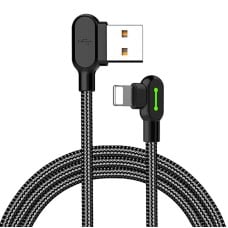 USB prie Lightning kabelis, Mcdodo CA-4679, kampinis, 3 m (juodas)