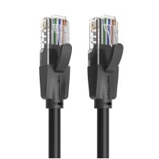 UTP 6 kategorijos tinklo kabelio ventiliacija IBEBS 25m Black