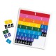 Rainbow Fraction Tiles with Case Learning Resources LER 0615
