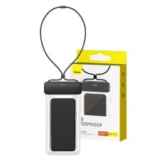 Vandeniui atsparus telefono dėklas Baseus AquaGlide (juodas)