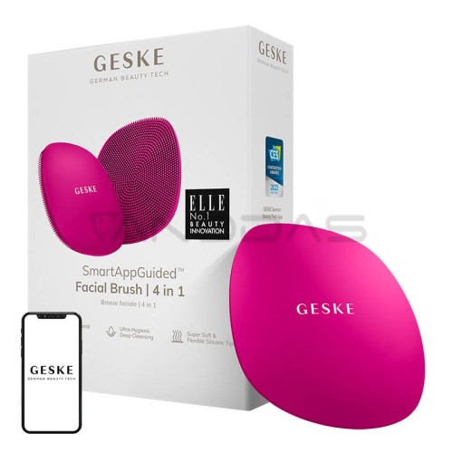 Facial Cleaning Brush 4in1 Geske with APP (magenta)  Facial Cleaning Brush 4in1 Geske with APP (magenta)