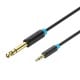 Vention BABBG 3.5 mm TRS kištukinis iki 6.35 mm kištukinis garso kabelis 1.5 m juodas